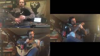 Eagle39s Whistle   borderpipes slide guitar banjolele