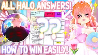 🌸ALL NEW HALO ANSWERS To WIN SPRING HALO 2023 EASILY! 👑Royale High Roblox Tea New Updates Fountain