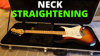 Straightening a Bolt on Guitar Neck - String Alignment