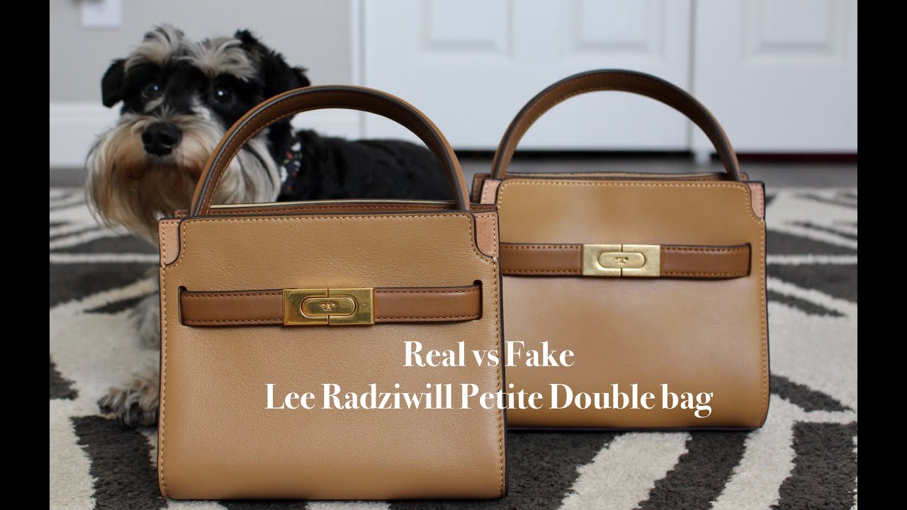Real vs Fake: Lee Radziwill Petite Double bag 