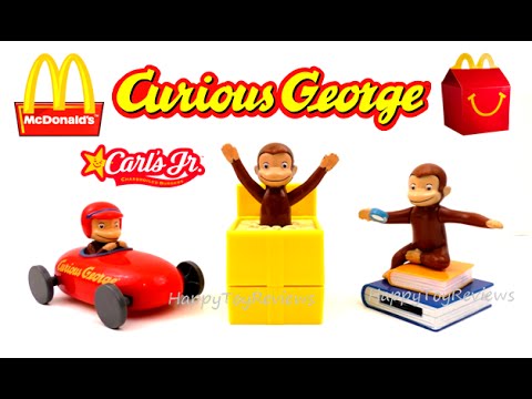 Carls Jr Kids Happy meal toy CURIOUS GEORGE THEATER SCENE goody bag 