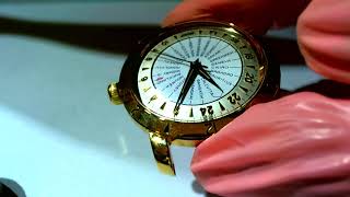十點九分鐘錶Tissot navigator world timer( z197)天梭老式世界時區錶1950-1953s
