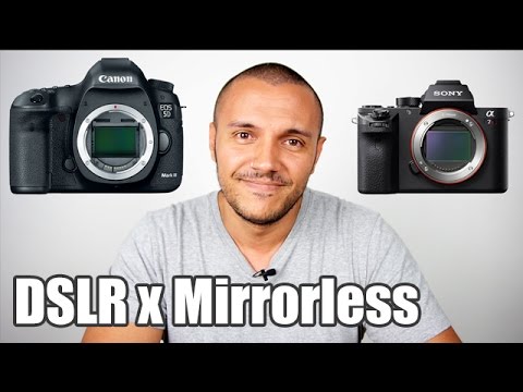 Vídeo: Qual é o melhor sem espelho ou DSLR?