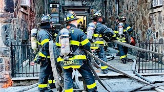 FDNY BOX 2588 ~ FDNY OPERATING AT VERY QUICKLY KNOCKED DOWN 2ND ALARM FIRE ON CLAY AVENUE THE BRONX.