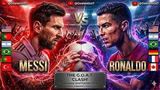 🇺🇸 Lucky Ball Battle: Ronaldo vs Messi! Who Wins the G.O.A.T. Clash? |  football | Soccer Duel