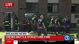 Apartment fire in Stratford