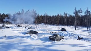 Стрельбы десантников-артиллеристов из САУ «Нона» в Рязанской области