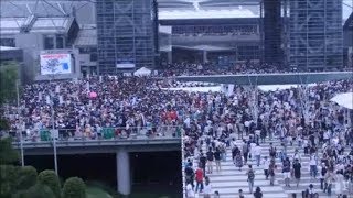 【コミケ92】大混雑する国際展示場正門駅（ゆりかもめ）の様子