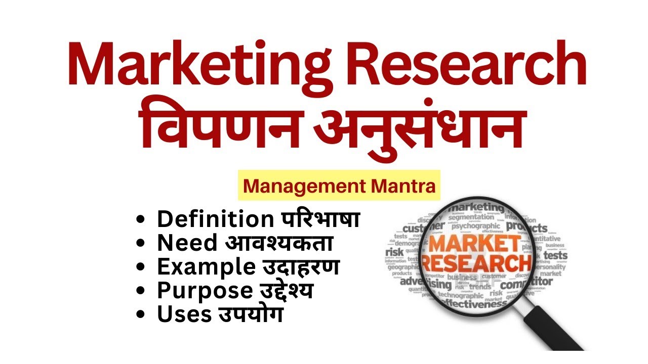Marketing Research in Hindi What is Marketing Research Definitions