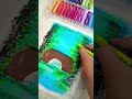 Oil Pastel✨🎨 Landscape Drawing Easy | Bridge Scenery Step by Step Tutorial #art #oil pastel#trending