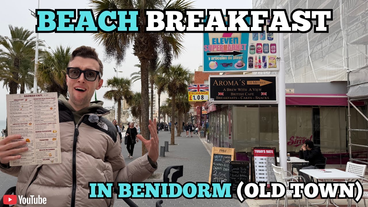 Only €10 for breakfast on Benidorm Beach… worth it?! 🤯