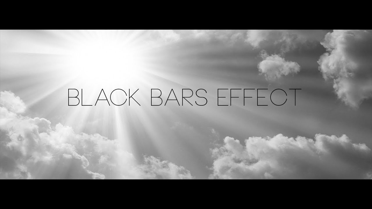 Sony Vegas Pro - Black Bars/Widescreen Effect Tutorial - YouTube