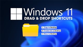 How to change how Drag & Drop works on Windows 11. Copy, Move, Create Shortcut.