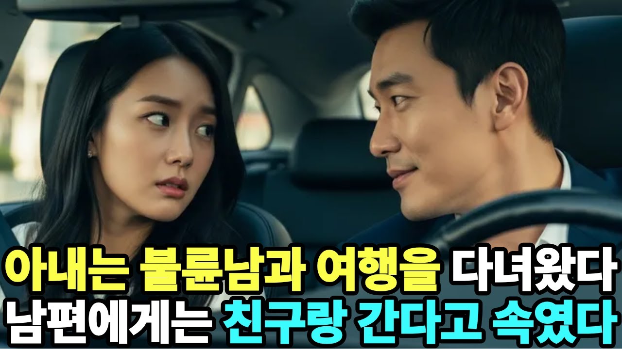 아내는 불륜남과 여행을 다녀왔다 남편에게는 친구랑 간다고 속였다