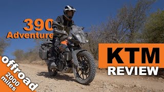 KTM 390 Adventure Review  2000 miles off road In Baja