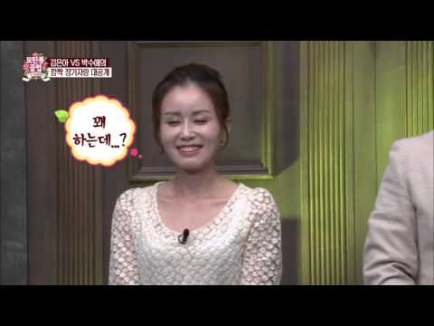 Kim Eun-a vs. Park Su-ae: Noodle Tray Balancing Challenge! [Moranbong Club] Ep. 8, 10/31/2015