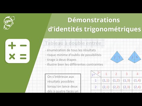 Vidéo: Que Sont Les Identités Trigonométriques
