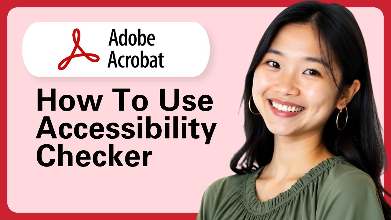How To Use The Accessibility Checker In Adobe Acrobat Pro DC - YouTube