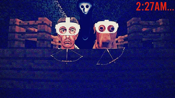 2 Idiots Go Hunting Overnight in VR Minecraft with Horror Mods