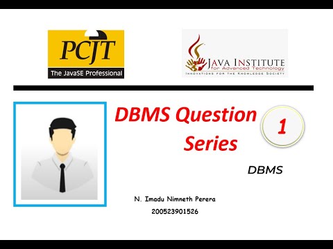 Database Task 01|Create Database Using MySQL Workbench | 1st Year| Java Institute | N. Imadu Nimneth