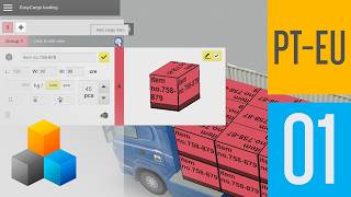 Adicione os itens ao plano de carga no EasyCargo