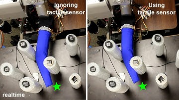 Reaching in clutter using whole-arm tactile sensing