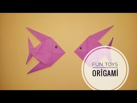How to make a Paper fish? , Kağıttan Balık Nasıl Yapılır?  , DIY , How to make origami , Origami