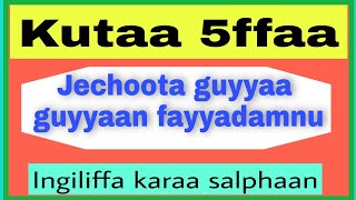 kutaa 5#Jechoota haasawa nuuf Salphisan @furtuu1