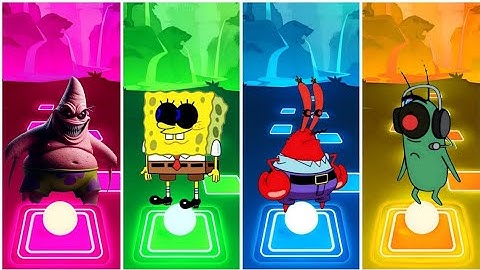 Patrick star Exe 🆚 Spongebob Exe 🆚 Mr Krabs Exe 🆚 Plankton Exe | Tiles Hop EDM Rush #coffindance 