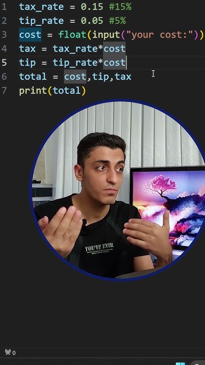 python - how to calculate tax and tip ? - YouTube
