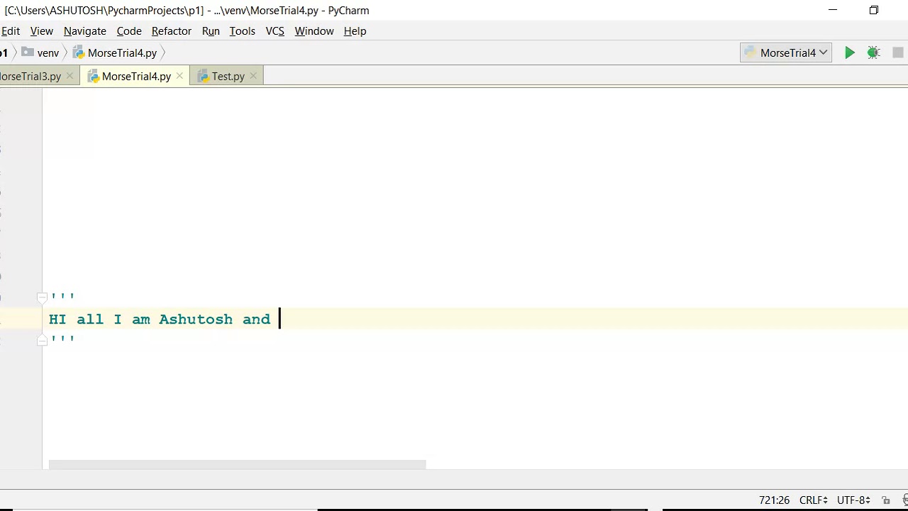 Morse Code Python 3 Programming - YouTube