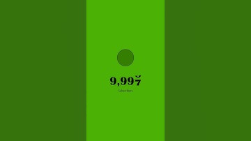 1k subscribers complete live countdown  Celebration Green screen video