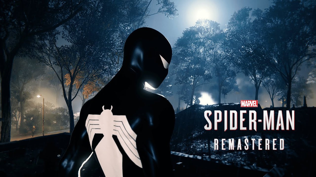 SpiderMan Remastered Black Suit Gameplay YouTube