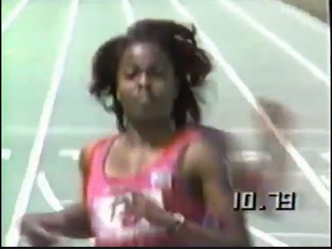 Evelyn  Ashford  100m  WORLD  RECORD  10.79 ( Colorado  Spring 1983 )