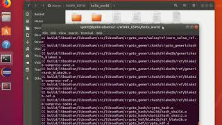 ESP32 example hello world full process screenshot 2