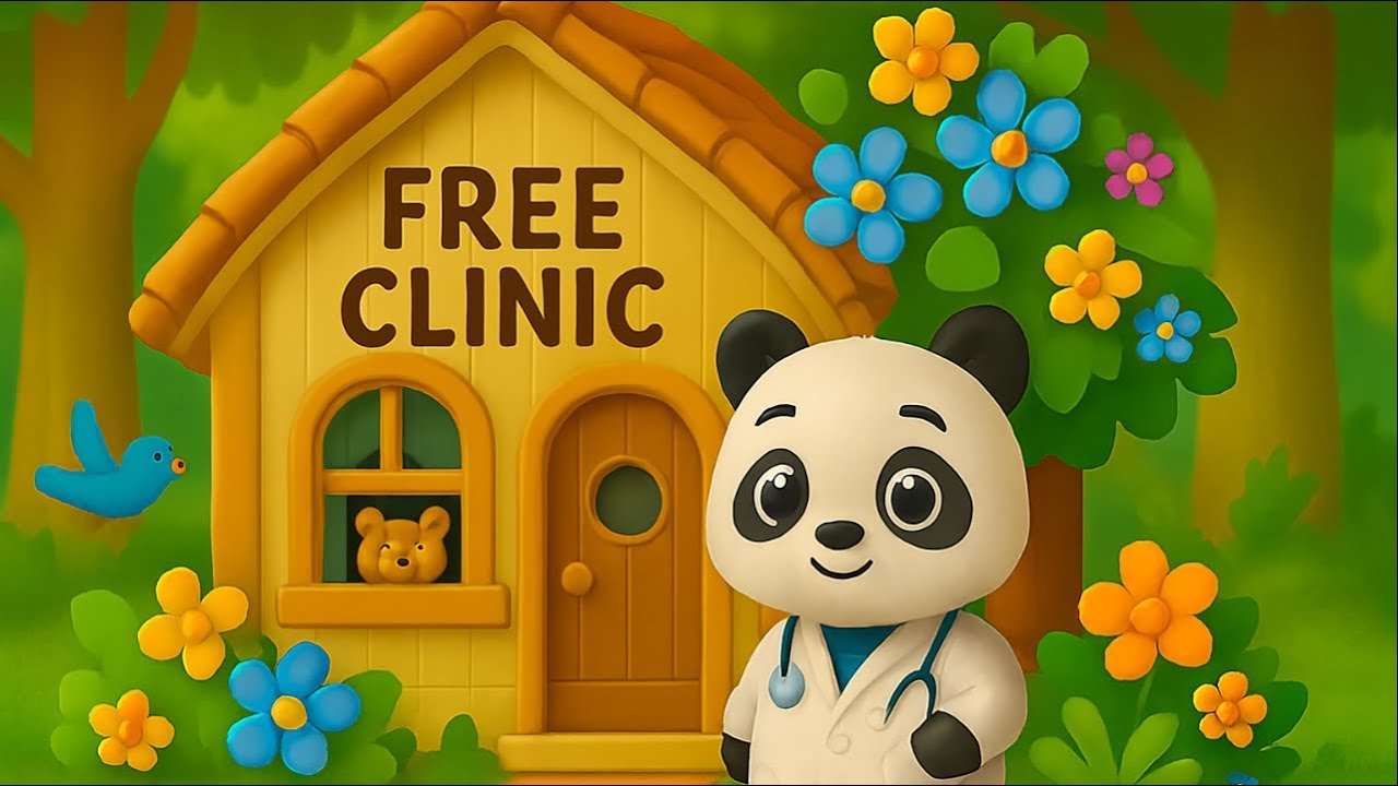 Doctor Panda Song for Kids  Fun Animal Doctor Nursery Rhyme