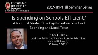 IRP Seminar, October 3, 2019 - Peter Blair