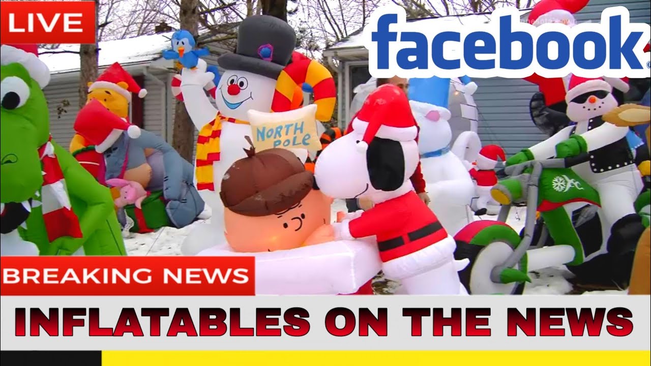 INFLATABLES On Facebook & News Videos Reaction! MEGA Christmas & Halloween Inflatable Displays