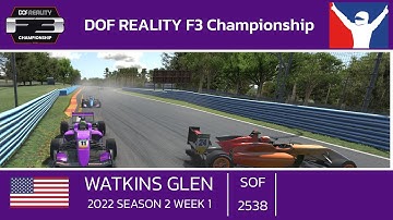 F3 in Watkins Glen - the usual | DOF Reality F3 Championship | 2022 S2 W1 F3