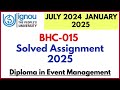 BHC15 Solved Assignment IGNOU 2024-25 II DEVMT SOLVED ASSIGNMENT 2025