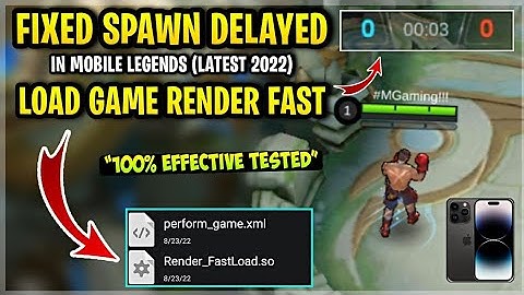 Latest! Fix SPAWN DELAY In Mobile Legends [ Patch Saint Seiya ] 100% Effective Tested!