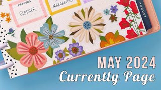 May 2024 Currently Page Plan With Me - Spring Market Sticker Book - Classic Happy Planner