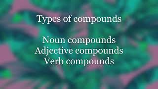 WORD FORMATION PROCESS  (Derivation-Compounding-Conversion-Quantitative changes)