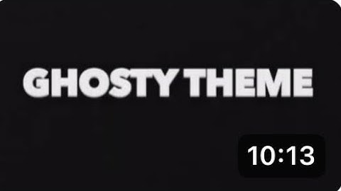 Ghosty theme song slowed and low pitched piggy 