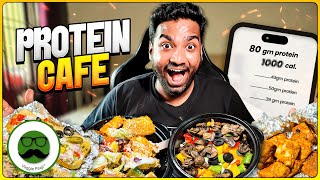 Eating All Menu Food Challenge at the New Protein Cafe 😧| Wefit Review | Veggie Paaji