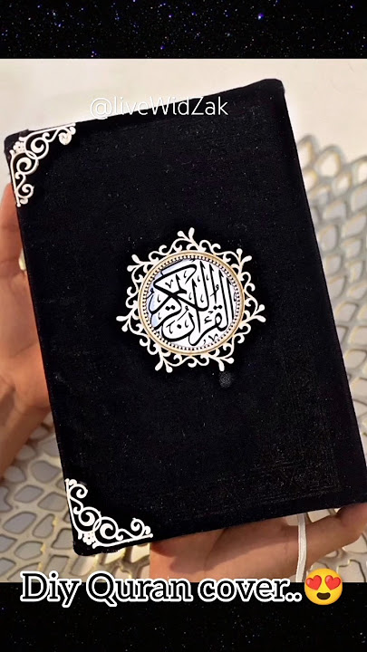 Part-2 🥰😍❤️🤗How to make Quran cover at home |Quran cover ideas |Velvet Quran cover |#quran #shorts