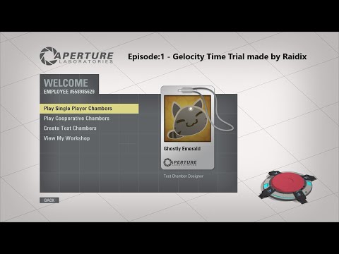 Portal 2 Community Test Chambers: Episode 1 - Gelocity Time Trial made by Raidix