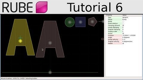 RUBE editor tutorial 6/18 - Editing bodies