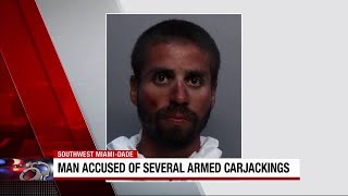 Armed carjacking suspect faces charges in Miami-Dade