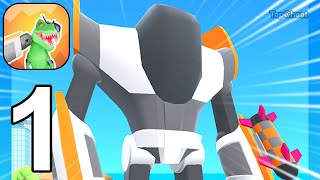 Mechangelion - Robot Fighting - Gameplay Walkthrough Part 1 Tutorial Crazy Robot Fight (iOS, Android